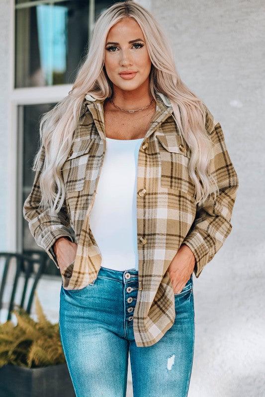 Rebel Plaid Hooded Shacket – HUDSON HOUSE BOUTIQUE