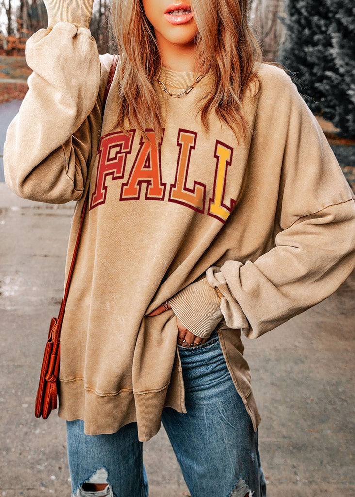 Fall Oversized Tunic Sweatshirt