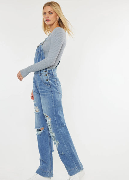 Day Off High Rise Wide Leg Overalls