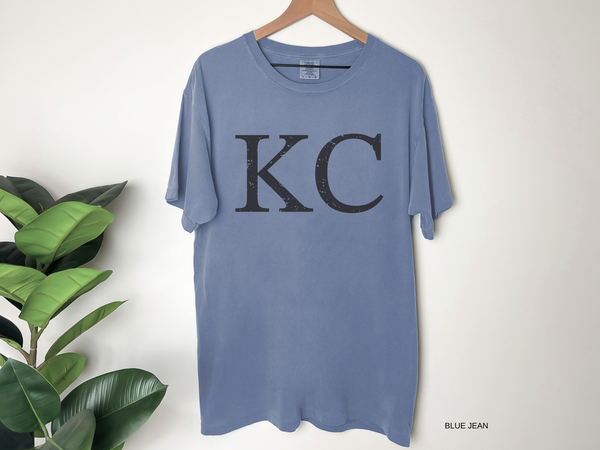 Distressed KC Comfort Colors Short Sleeve Tee