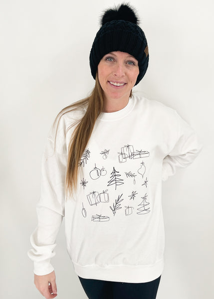 Christmas Doodles Sweatshirt