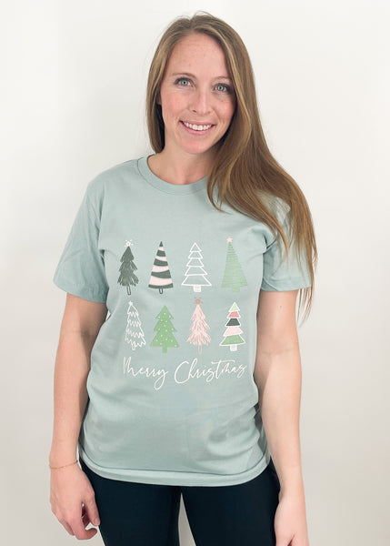 Oh Christmas Trees - Dusty Blue