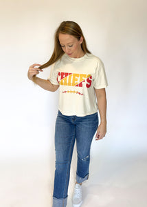 Chiefs Comfort Colors Boxy Tee - Ivory