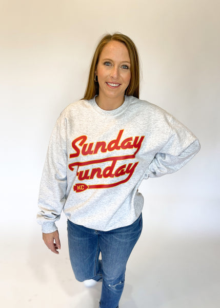 Sunday Funday Chiefs Sweatshirt - Ash