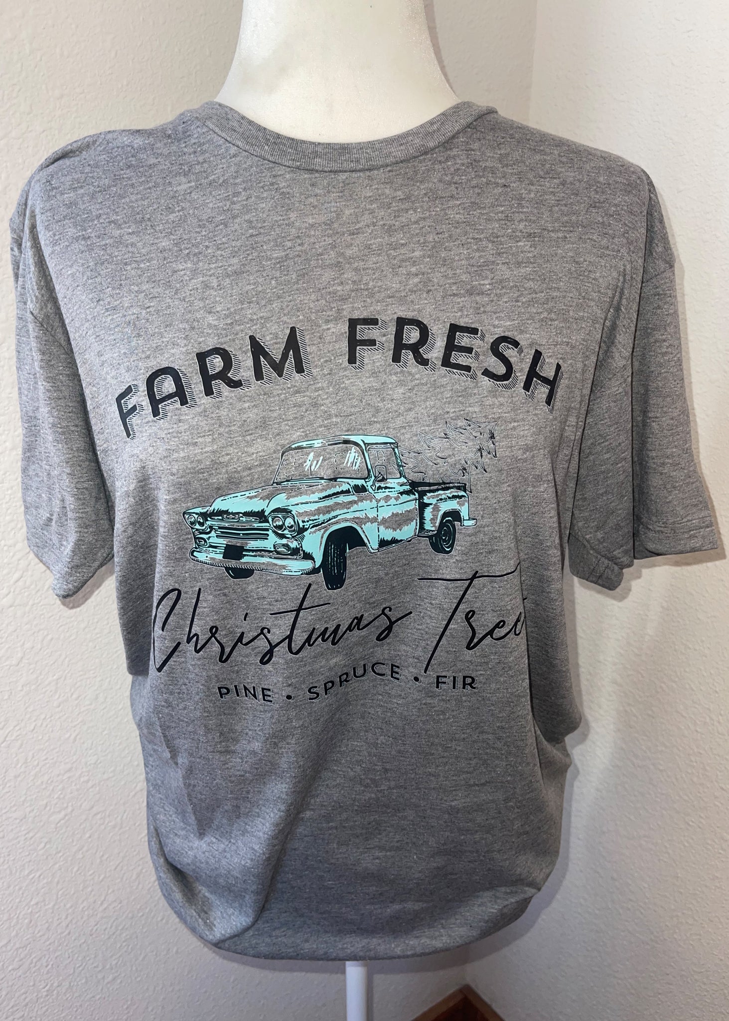 Farm Fresh Christmas Tree Truck - Blue