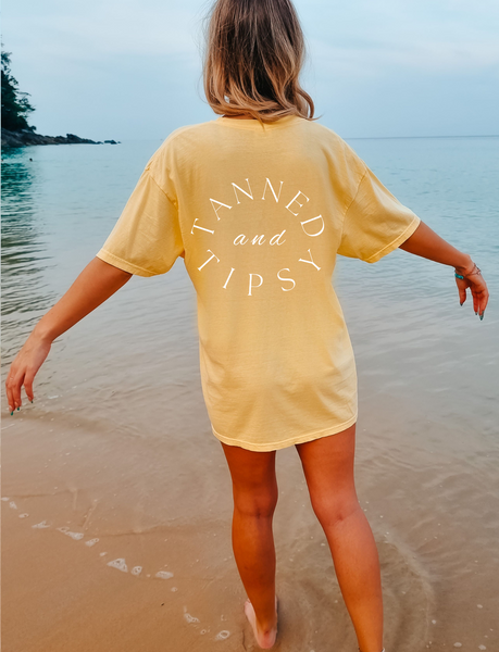 Tanned and Tipsy Comfort Color Tee