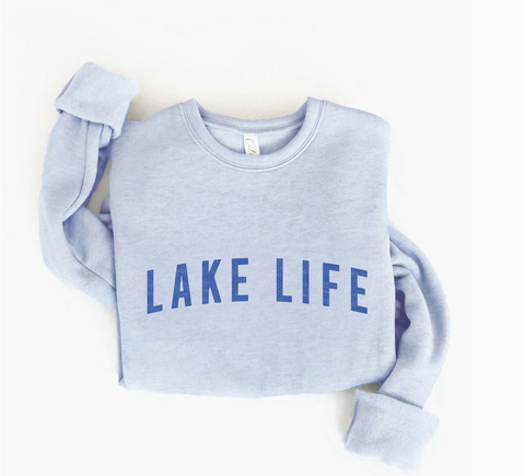 LAKE LIFE SWEATSHIRT - Light Blue