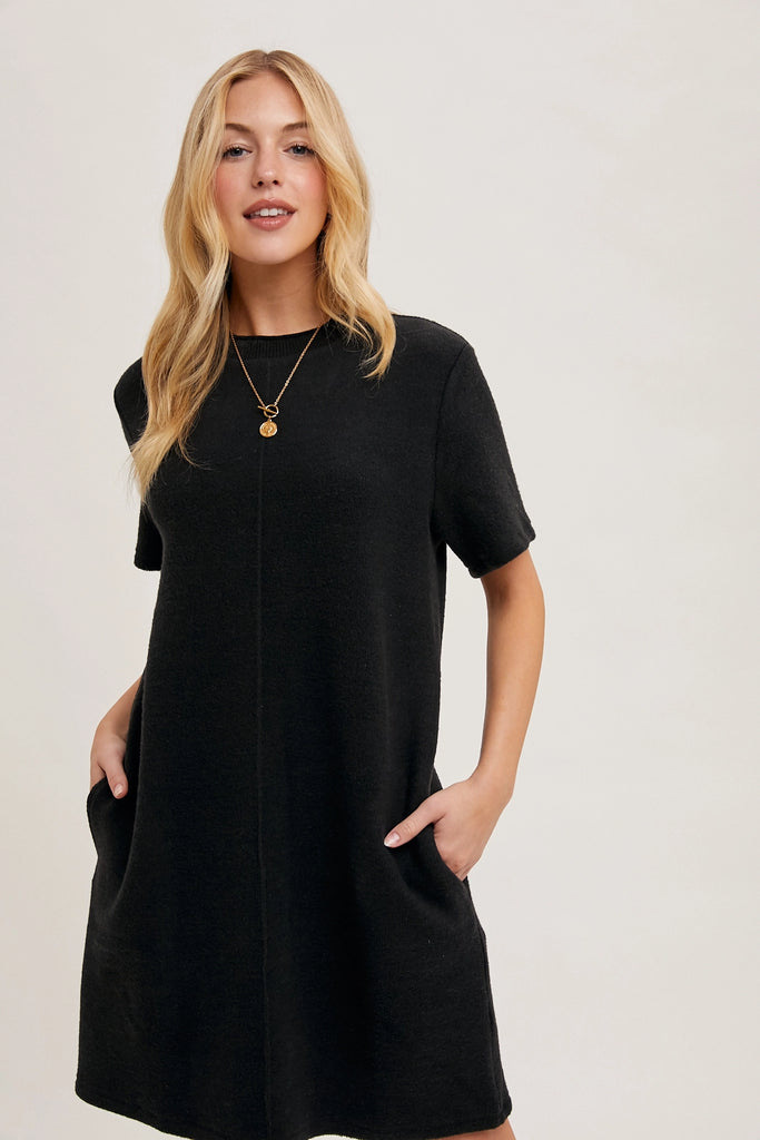 black dress t shirt Short T-Shirt Dress