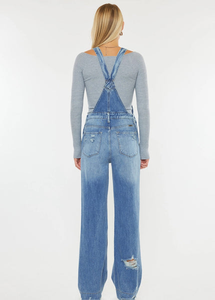 Day Off High Rise Wide Leg Overalls