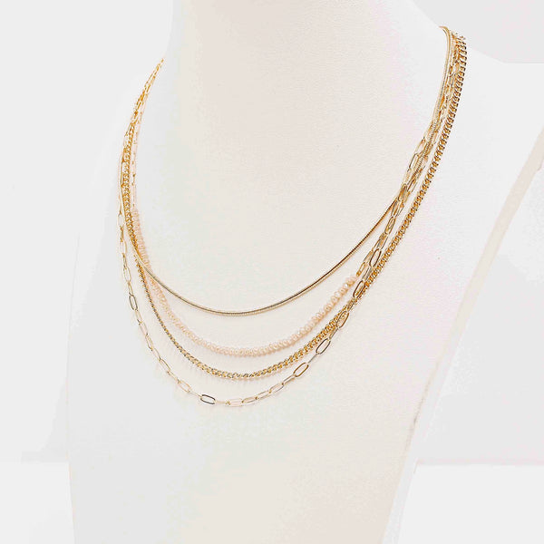 All About Layers Herringbone Necklace