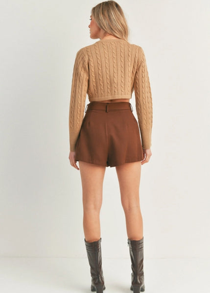Sloane Belted Woven Shorts