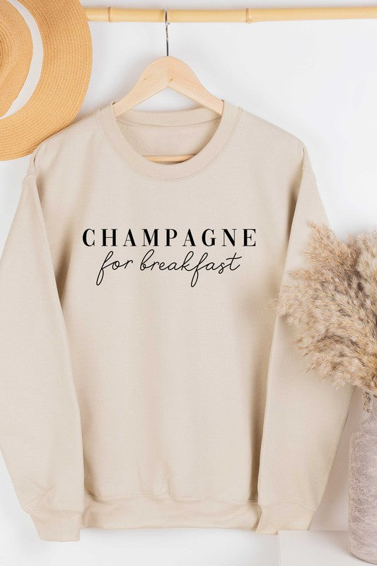 Champagne For Breakfast Sweatshirt - Sand