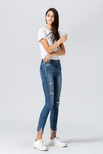 Heather High Rise Crop Skinny Jeans - HUDSON HOUSE BOUTIQUE