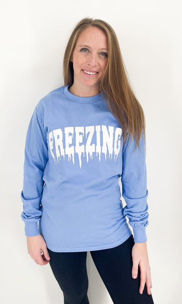Freezing Long Sleeve Shirt - Carolina Blue