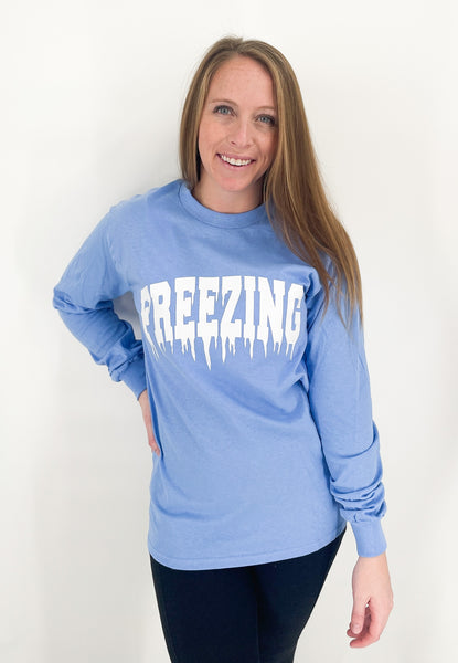 Freezing Long Sleeve Shirt - Carolina Blue