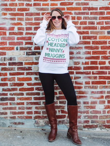 Cotton Headed Ninny Muggins Sweatshirt - HUDSON HOUSE BOUTIQUE