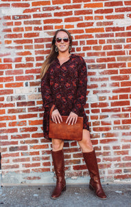 Cedar Floral Long Sleeve Dress - HUDSON HOUSE BOUTIQUE