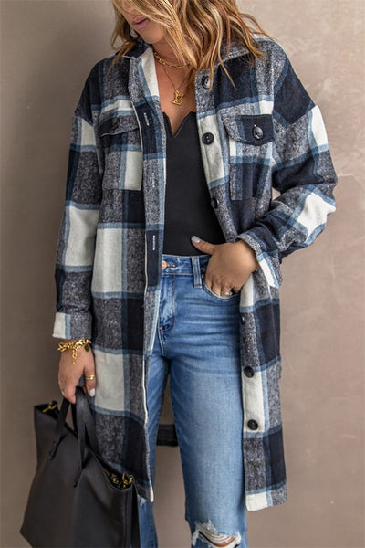 Darcy Plaid Coat - HUDSON HOUSE BOUTIQUE