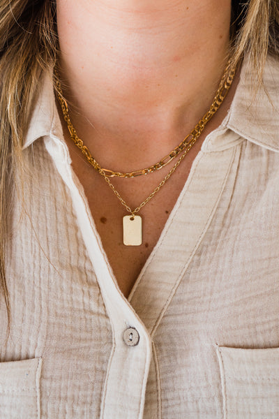 Dream Big Gold Layered Necklace