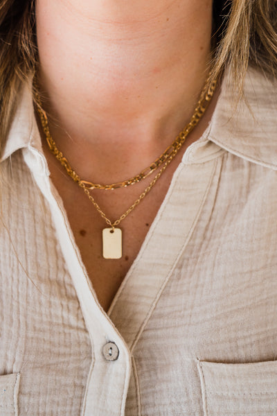 Dream Big Gold Layered Necklace