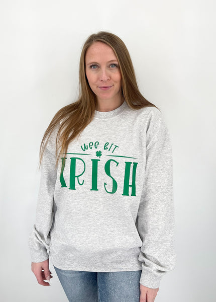 Wee Bit Irish Sweatshirt - Ash Grey