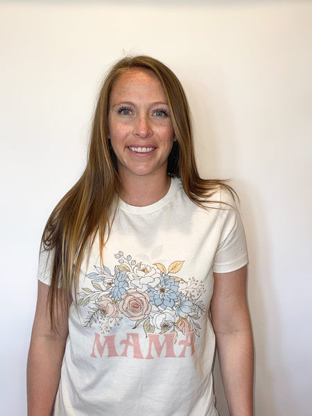 Mama Floral Bouquet Graphic Tee