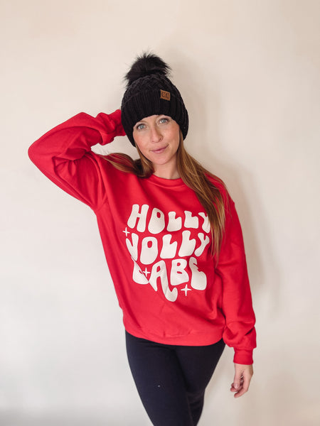 Holly Jolly Babe Sweatshirt - Red